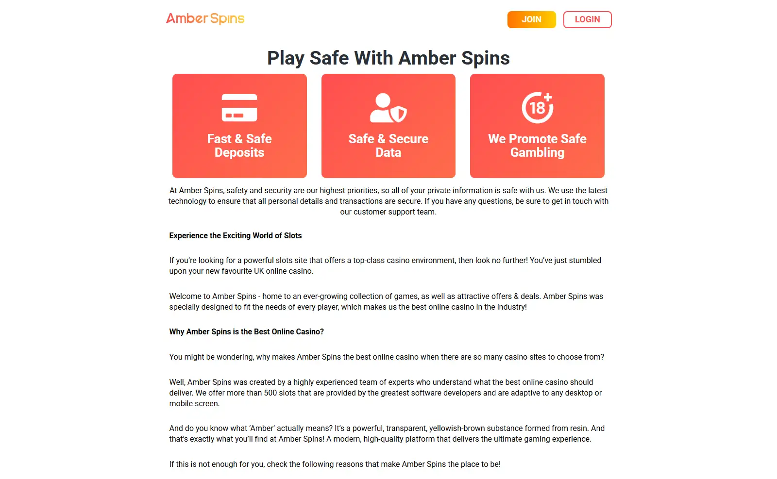 Amber Spins Games and Slots: Library, Providers and UK Limits