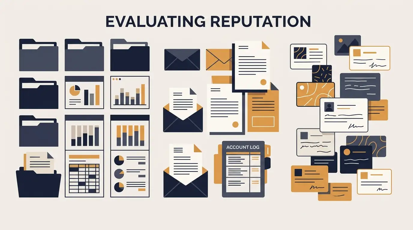 Editorial illustration comparing regulator records, official support information and player review anecdotes